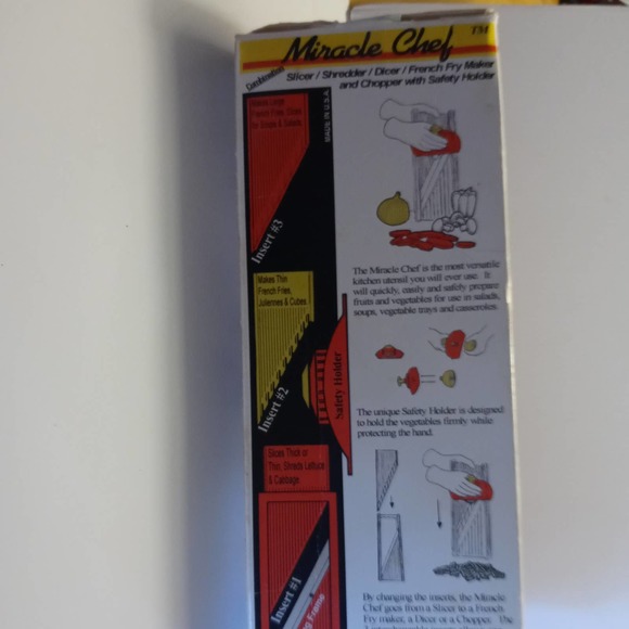 Retro All Original USA MADE Miracle Chef Slicer Dicer And French fry tool.. - Picture 2 of 6